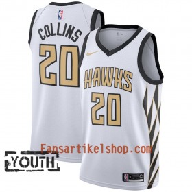 Atlanta Hawks Trikot John Collins 20 2018-19 Nike City Edition Weiß Swingman - Kinder